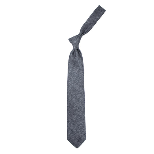Blue textured tie