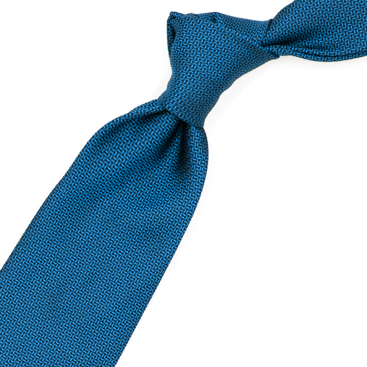 Blue and light blue woven tie