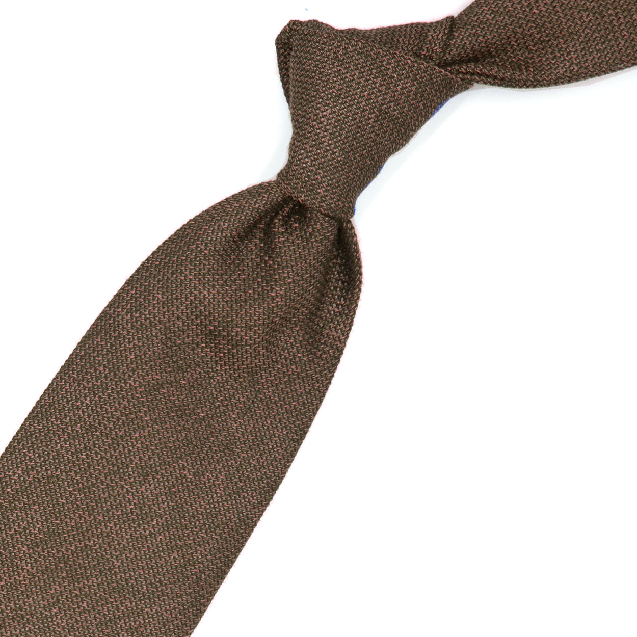 Brown textured tie