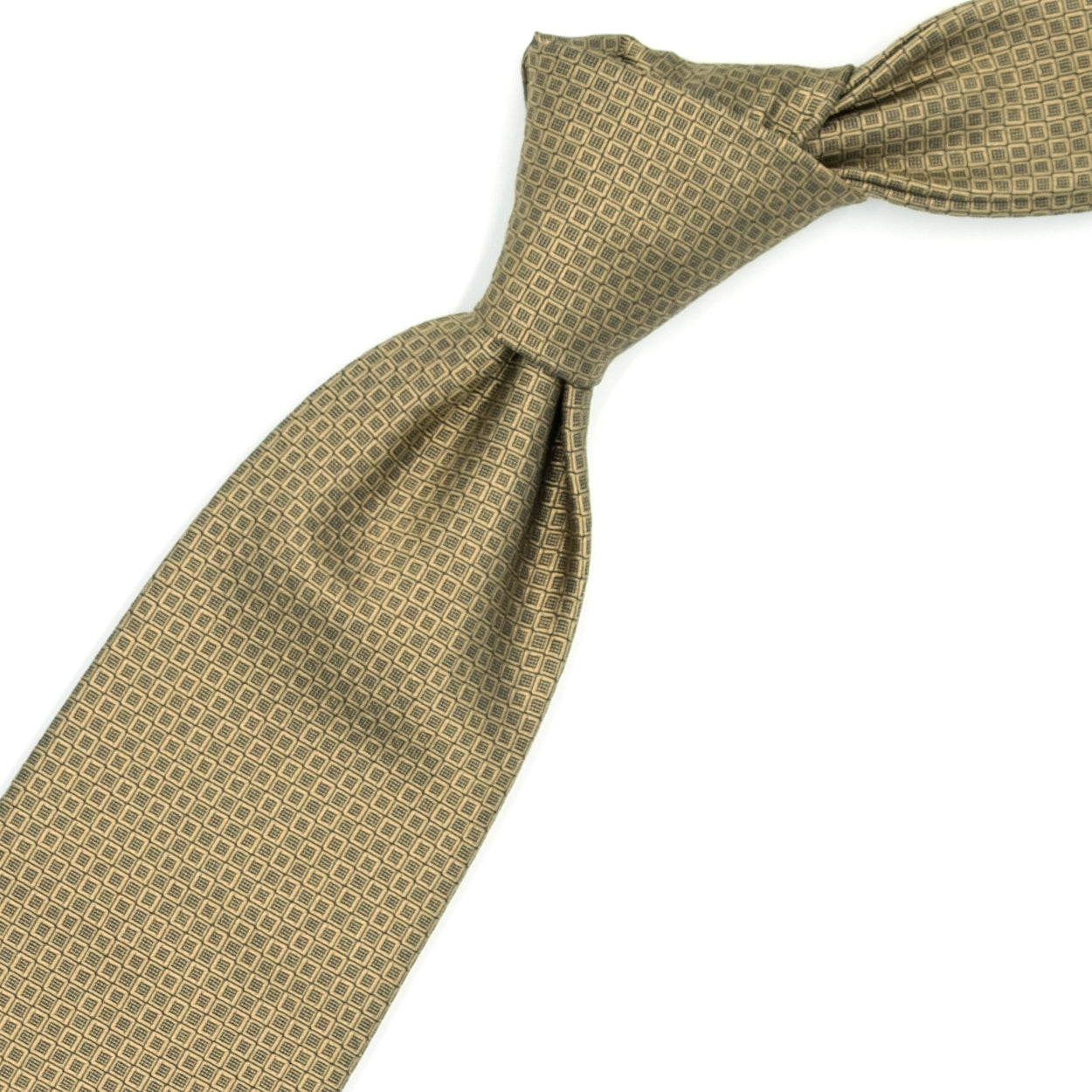 Golden yellow woven tie